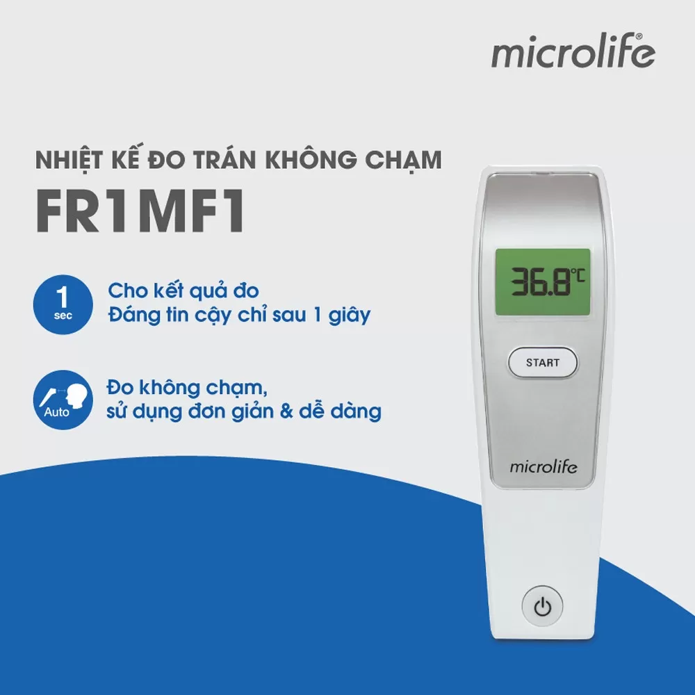 Nhiệt kế điện tử hồng ngoại Microlife FR1MF1 đo trán, đo đa năng kết quả chính xác trong 1s